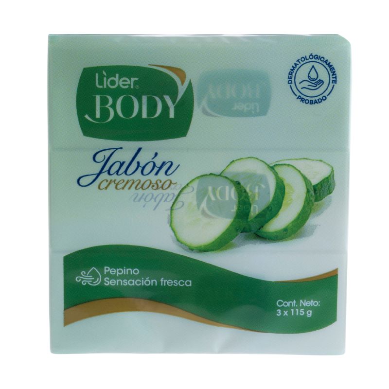 Jabón Refrescante De Pepino Líder Body3 UND