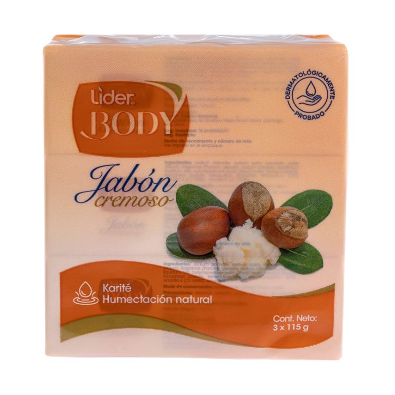 Jabón Humectante De Karité Líder Body3 UND