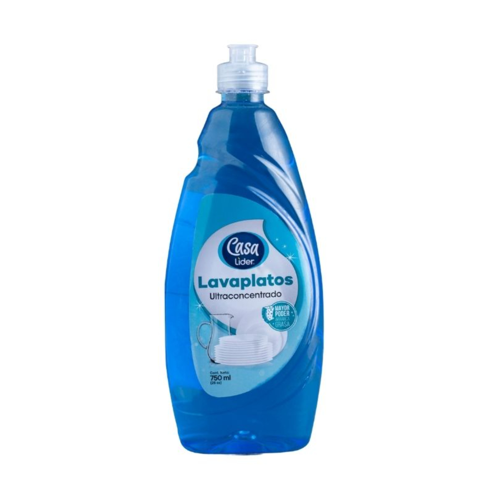 Lavaplatos Líder Líquido Ultraconcentrado 750 Ml.15 UND