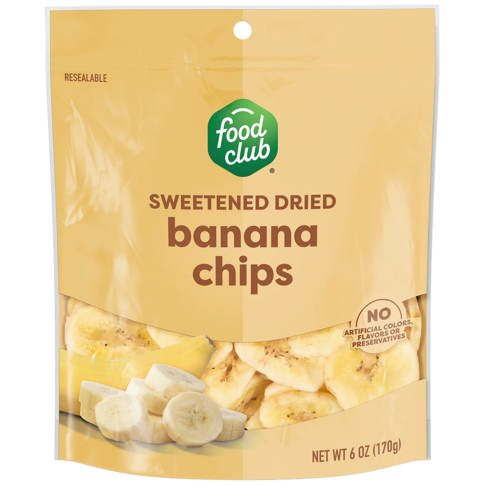 Banana Deshidratada Food Club6 OZ