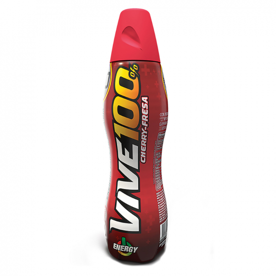 Bebida Energizante Sabor Cherry Fresa Vive 100 500 Ml - Jumbo