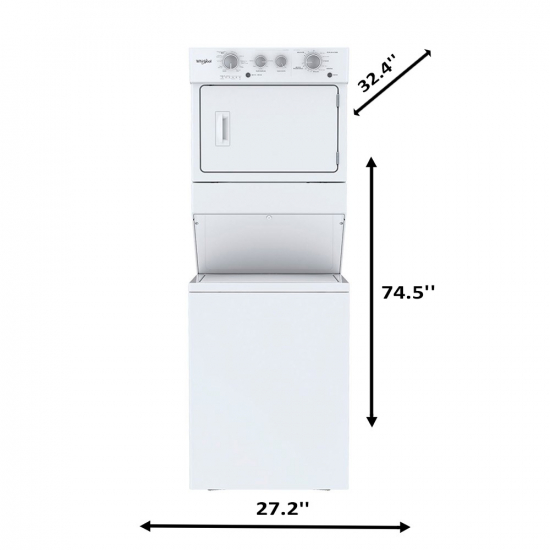Lavadora Secadora De Gas Whirlpool 44 7MWGT4027HW