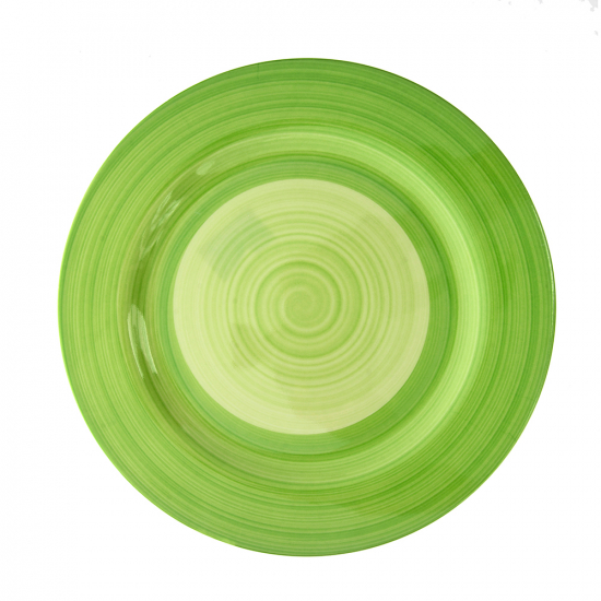 Plato Llano Melamina Color Verde 11 Jumbo