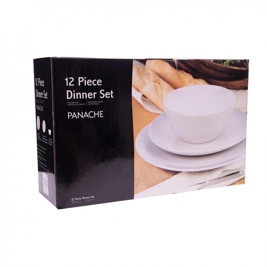 Tiendas Jumbo Jumbo Juego De Loza Vajilla 12 Piezas Blanca