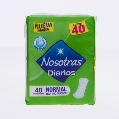 Protectores Diarios Nosotras 40 Und/Paq