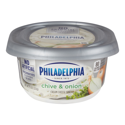 Cream Cheese Sabor Cebolla Y Puerro Philadelphia 8 Onz