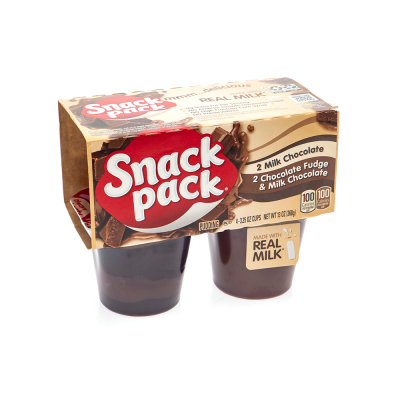 Pudin De Chocolate Variado Snack Pack Hunts 4 Und/Paq