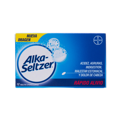 Antiácido Alka Seltzer 12 Tabletas