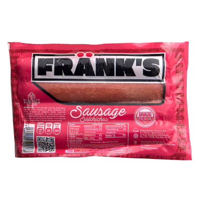 Salchicha Para Hot Dog Frank's 8 Und/Paq