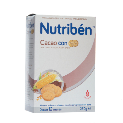 Cereal De Cacao Y Galleta Maria Nutriben 250 Gr