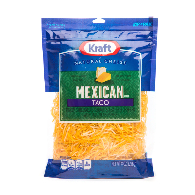 Queso Mexicano Para Taco Kraft 8 Onz
