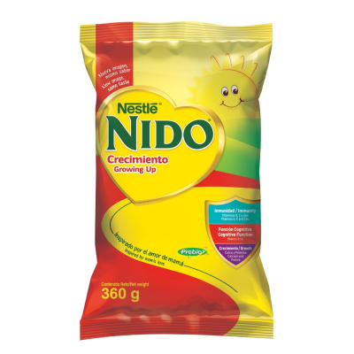 Nestlé Nido Crecimiento Bolsa 360g