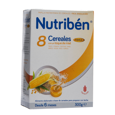 Comprar Nutriben Pap 8 Cereales Miel Fibra-Farmacia Subirats