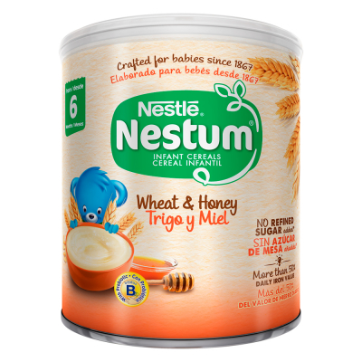 Nestlé Nestum Cereal Infantil Trigo y Miel Lata 730g