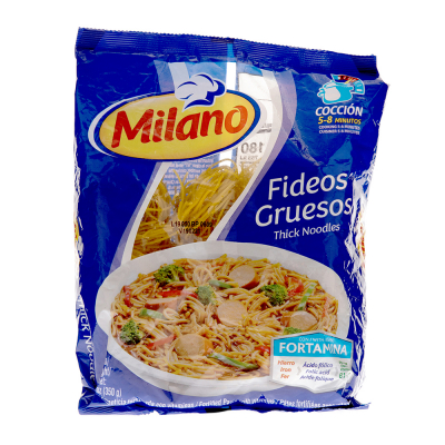 Pasta Fideos Grueso Milano 350 Gr