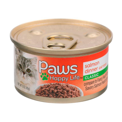 Salmon En Lata Para Gatos Paws Premium 3 Onz	