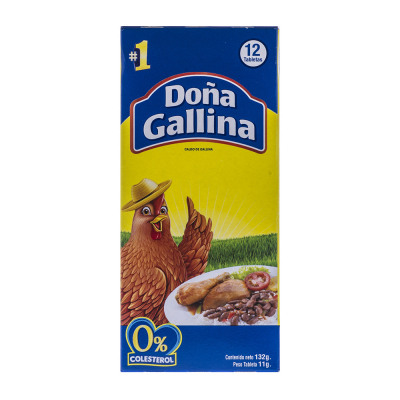 Caldo Doña Gallina 12 Und/Paq
