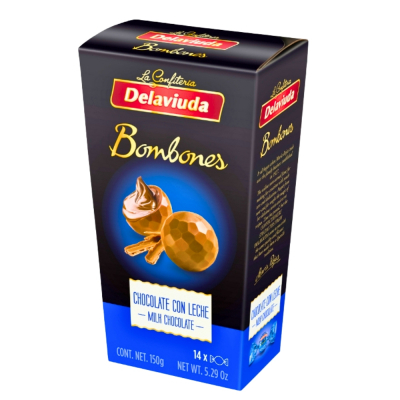 Bombones Chocolate Con Leche Delaviuda 150 Gr