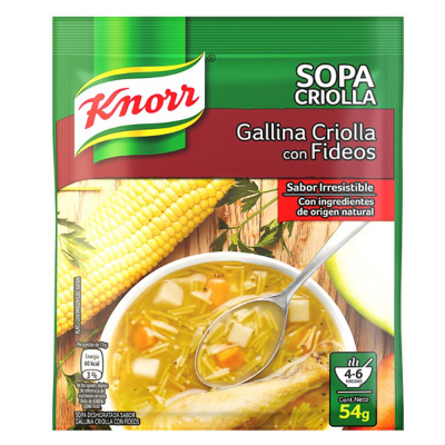 Sopa De Gallina Criolla Knorr 54 Gr