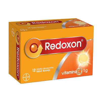 Vitamina Efervescente Sabor Naranja Redoxon 1grl, 12 Und/Paq
