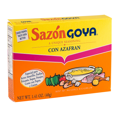 Sazón En Polvo Con Azafrán Goya 3.52 Onz