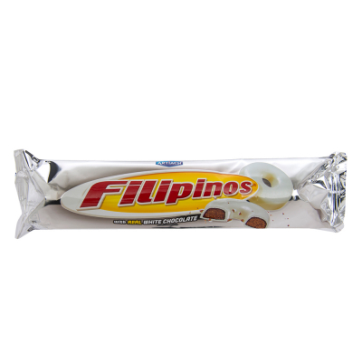 Galleta Con Chocolate Blanco Filipinos Artiach 128 Gr 