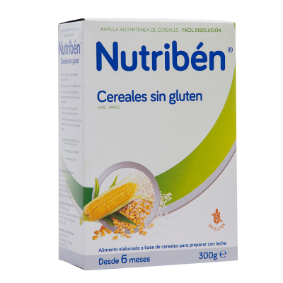 Nutriben Cereales Sin Gluten Papilla 600 Gr - Farmacia Online Barata Liceo.  Envíos 24/48 Horas.