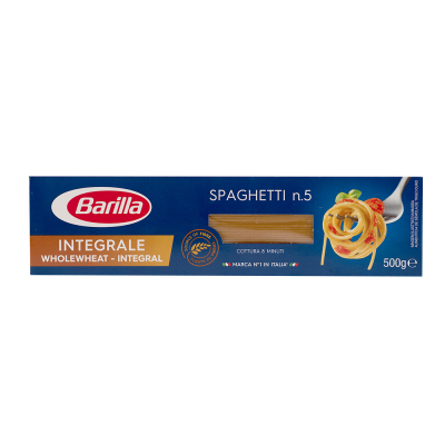 Pasta Spaghetti Integral Barilla 500 Gr