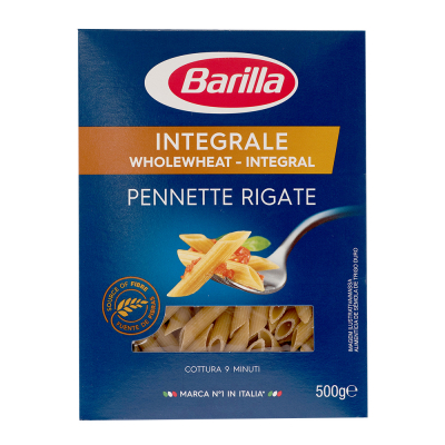 Pasta Pennette Integral Barilla 500 Gr