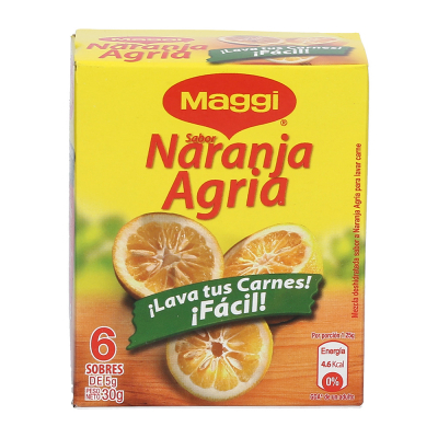 Sazón En Polvo Con Naranja Agria Maggi 30 Gr
