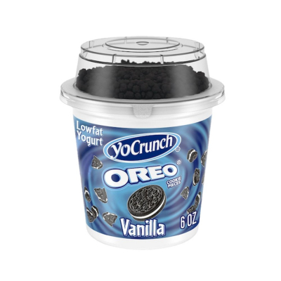 Yogurt Bajo en Grasa Sabor a Vainilla Con Oreo YoCrunch 6 Onz