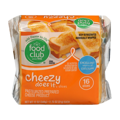 Queso Rebanado Cheesy Does It Food Club 12 Onz