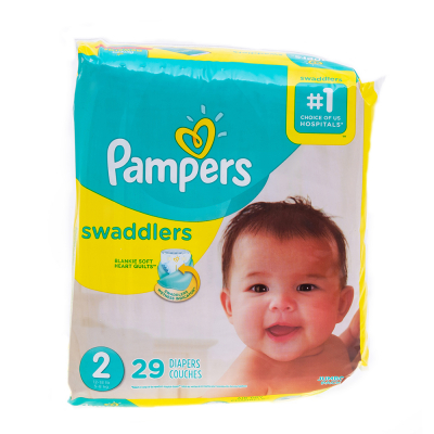 Pañales Swaddlers S2 Jumbo Pampers 29 Und/Paq 