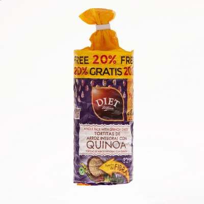 Tortita Arroz Integral Con Quinoa Diet 130 Gr 