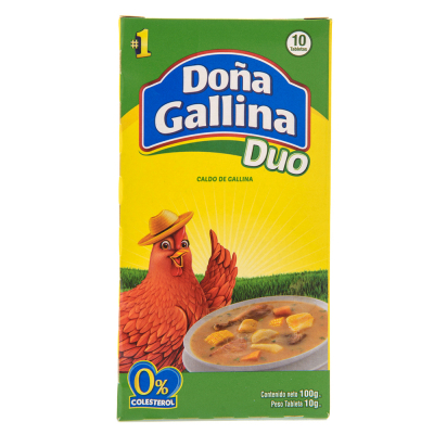 Caldo Doble Capa Doña Gallina 10 Und/Paq