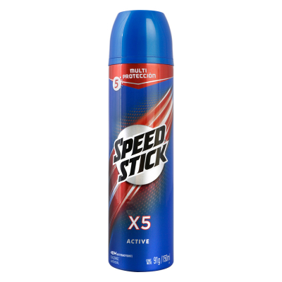 Desodorante Para Hombre En Spray X5 Speed Stick 91 Gr 
