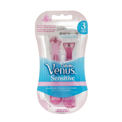 Rasuradora Para Mujer Venus Sensitive Gillette 2 Und/Paq