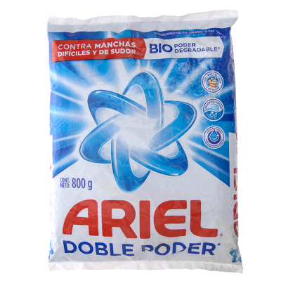 Detergente En Polvo Aroma Original Ariel 800 Gr