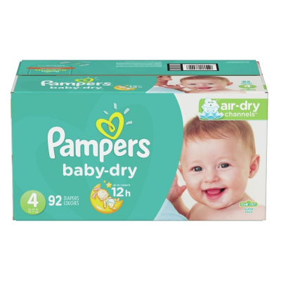 Pañales Desechables Pampers 120 Und Baby Dry Talla 1