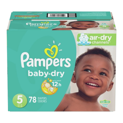 Pañales Etapa 5 Pampers Baby Dry 78 Und/Paq