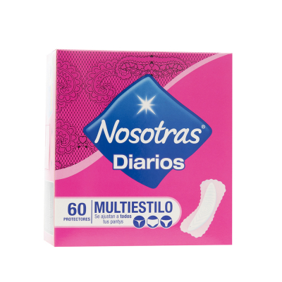 Protectores Diarios Multiestilo Nosotras 60 Und/Paq