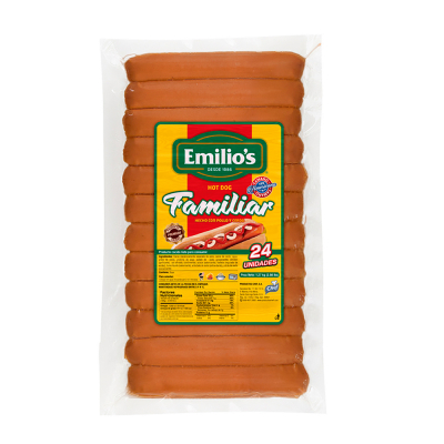 Salchicha Para Hot Dog Emilio's 24 Und/Paq
