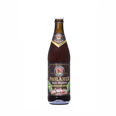 Cerveza Negra De Trigo Hefe Weiss Paulaner 0.5 Lt