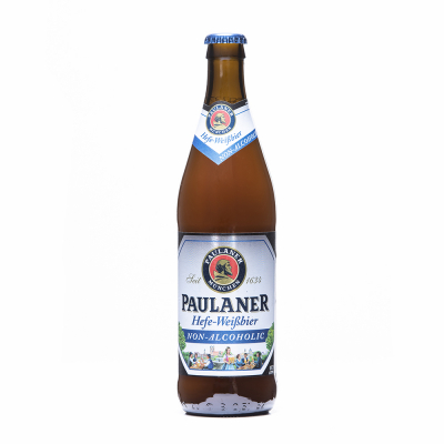 Cerveza Hefe Weiss Sin Alcohol Paulaner 0.5 Lt