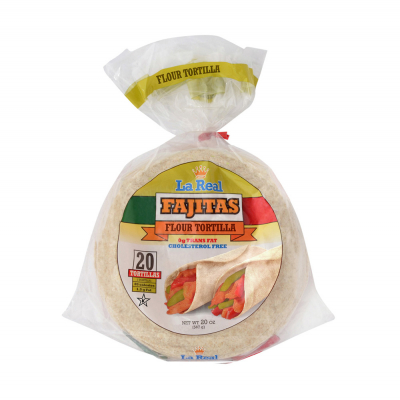 Tortilla Trigo Para Fajitas La Real 6" 20 Und