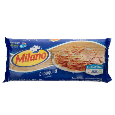 Pasta Spaguetti Milano 800 Gr