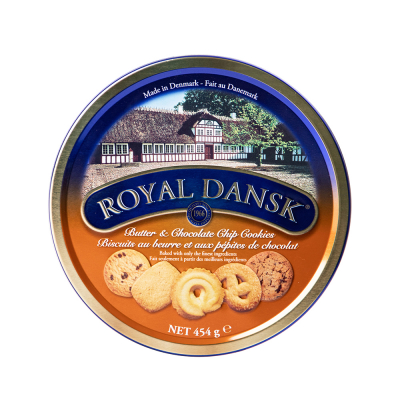 Galleta Danesa De Mantequilla Y Chocolate Royal Dansk 454 Gr