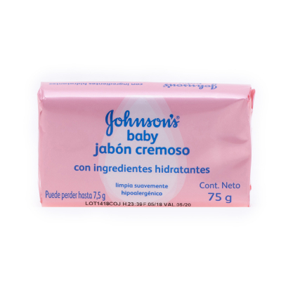Jabón Cremoso Humectante Johnson's Baby 75 Gr