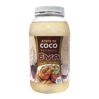 Aceite De Coco Refinado Eva 33.8 Onz