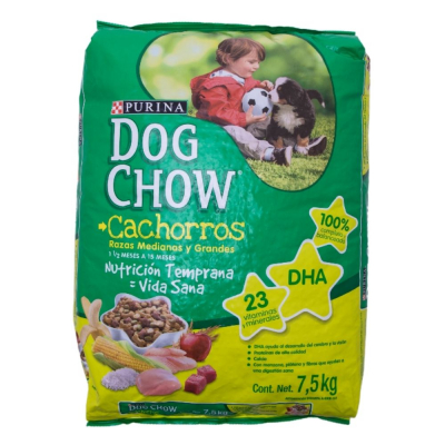 Alimento Para Perros Cachorro Razas Medianas Y Grandes Purina Dog Chow 7.5 Kg 
